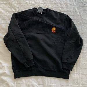 NWT Brain Dead Sunflower Asymmetrical Panneled Crewneck